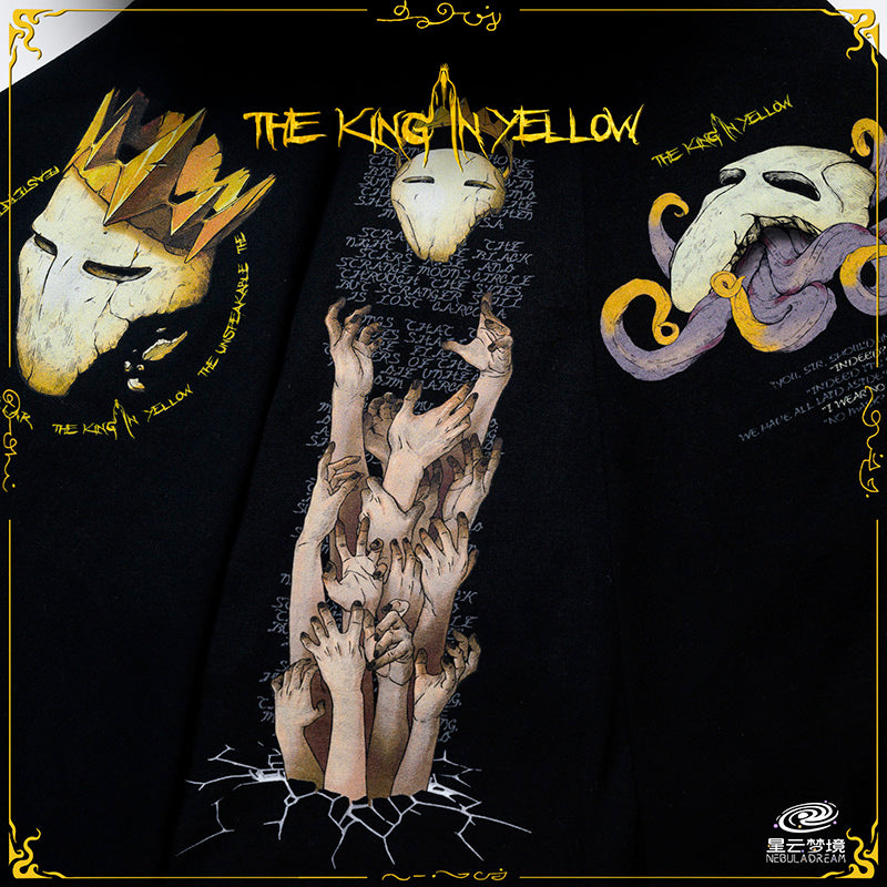 Starforged Cthulhu Mythos The King in Yellow Men's Cotton Short-Sleeved T-shirt Other